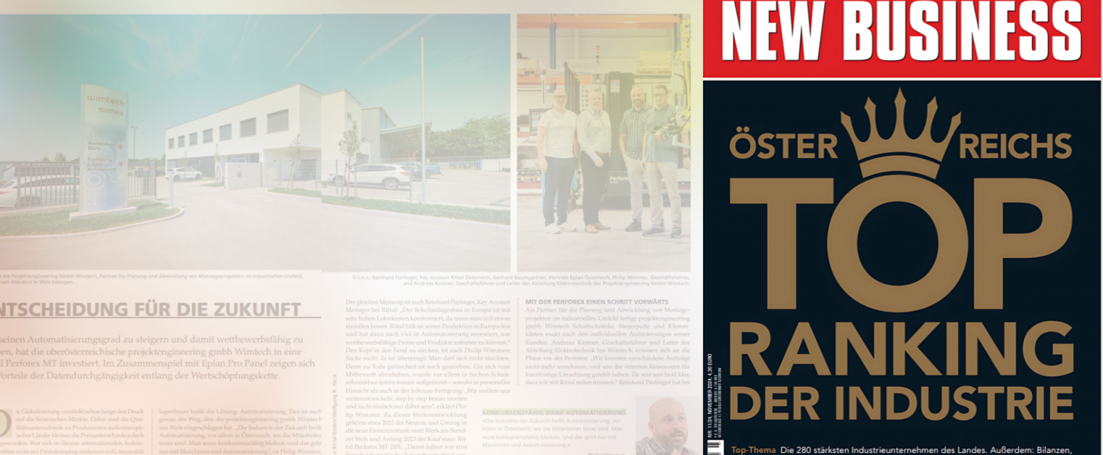 WIMTECH im New Business Magazin