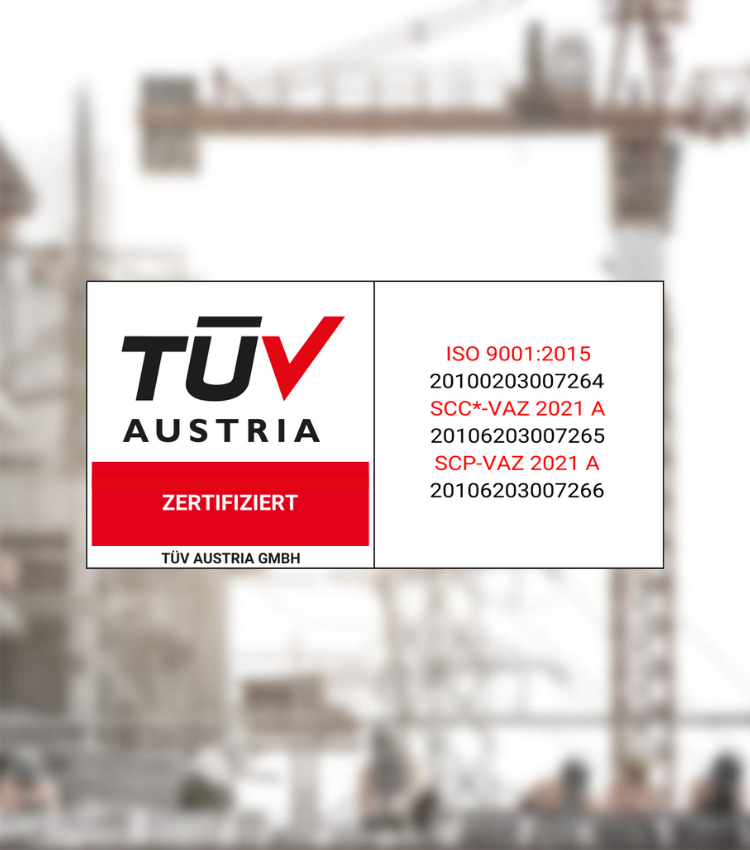 WIMTECH TÜV-Zertifikate